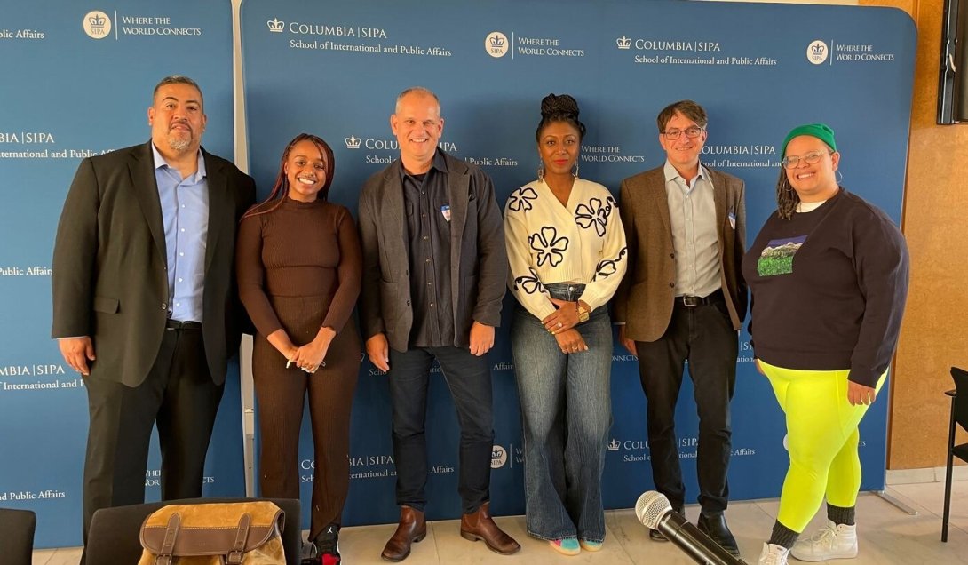 Free Press staffers at the Saving Journalism event at Columbia University