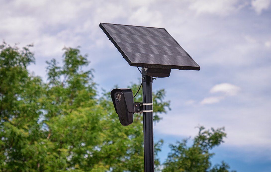 Flock surveillance camera