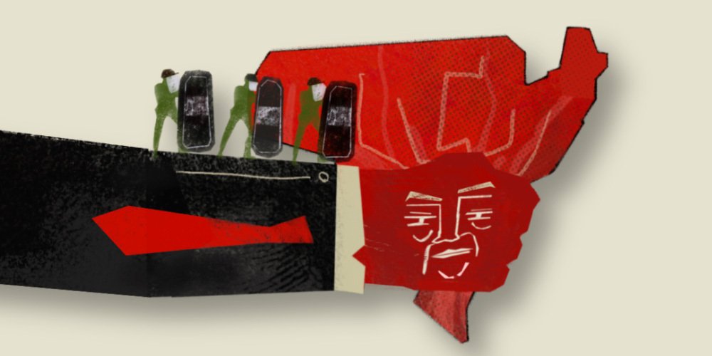 The cover of Free Press' report "CHOKEHOLD: Donald Trump’s War on Free Speech & the Need for Systemic Resistance"