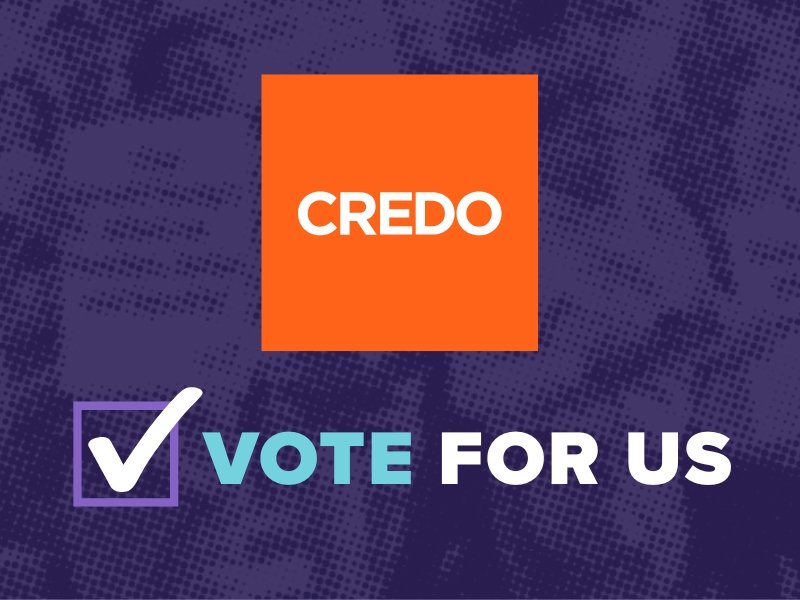 We're on the CREDO Ballot. Vote for us.