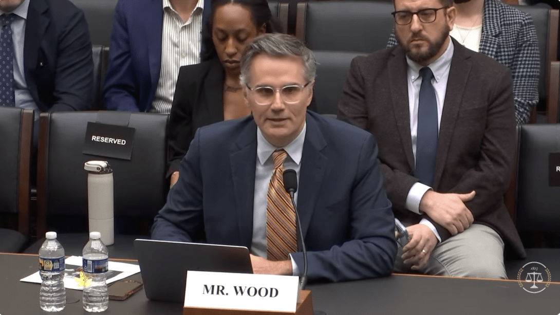 Free Press Action VP Matt Wood testifying in the House of Representatives