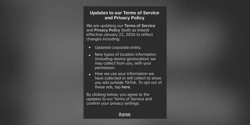 TikTok terms of service under its new ownership