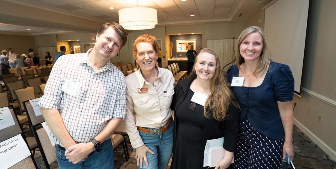 Press Forward PA Wilds Director Joy Vincent-Killian with attendees in PA gathering