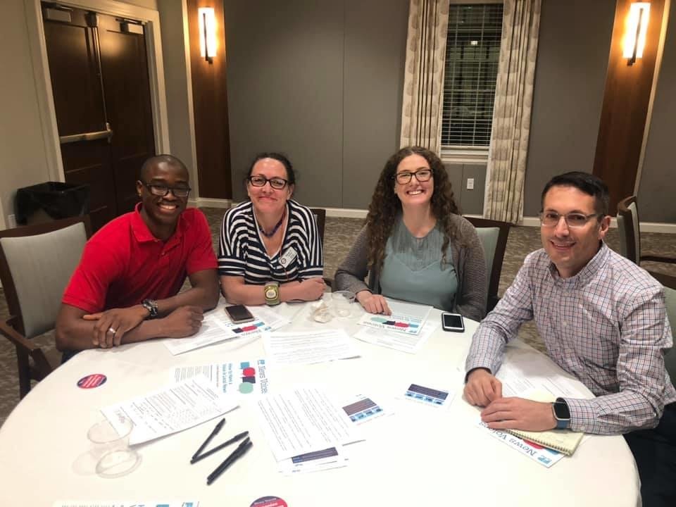 Four participants in the conversation about immigration