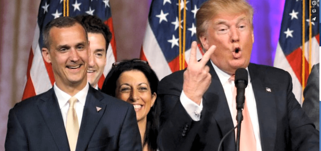 Corey Lewandowski and Donald Trump