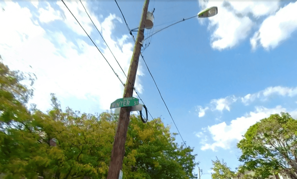 Photo of utility pole near Drexel University