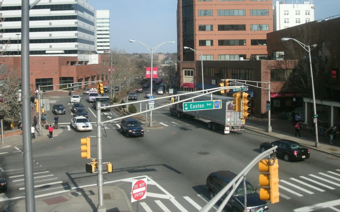 Intersection in New Brunswick, New Jersey