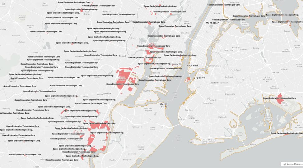 Partial view of subsidies in NYC metro area