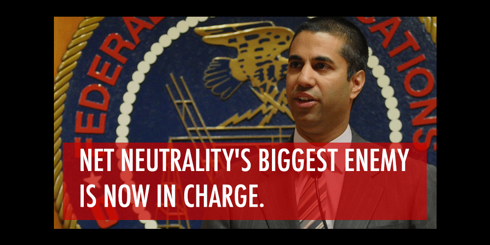 Net Neutrality's biggest enemy is now in charge