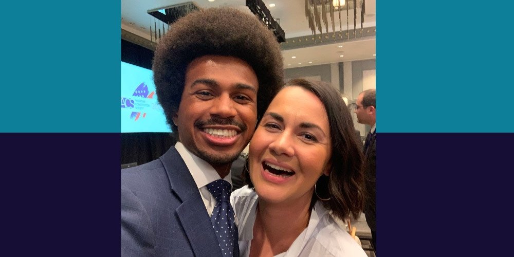 Free Press Senior Counsel Nora Benavidez with Tennessee state legislator Justin Pearson