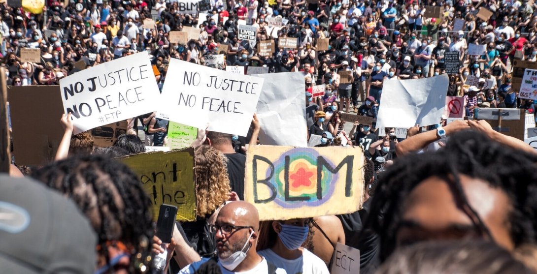 A Black Lives Matter protest in Philly on May 30, 2020