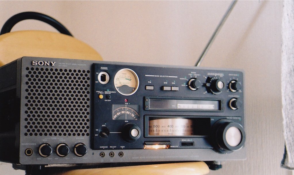 Old-fashioned Sony radio