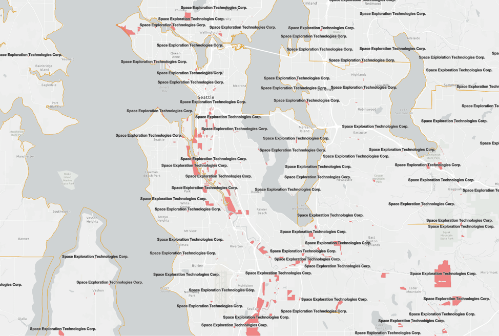 Map of subsidies to Seattle blocks containing big-box stores
