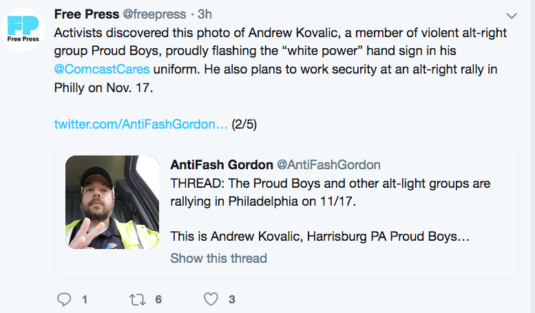 Second tweet in thread